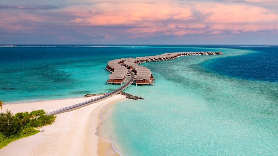 Maldives Sunset Crown Villas Above Crystal Waters